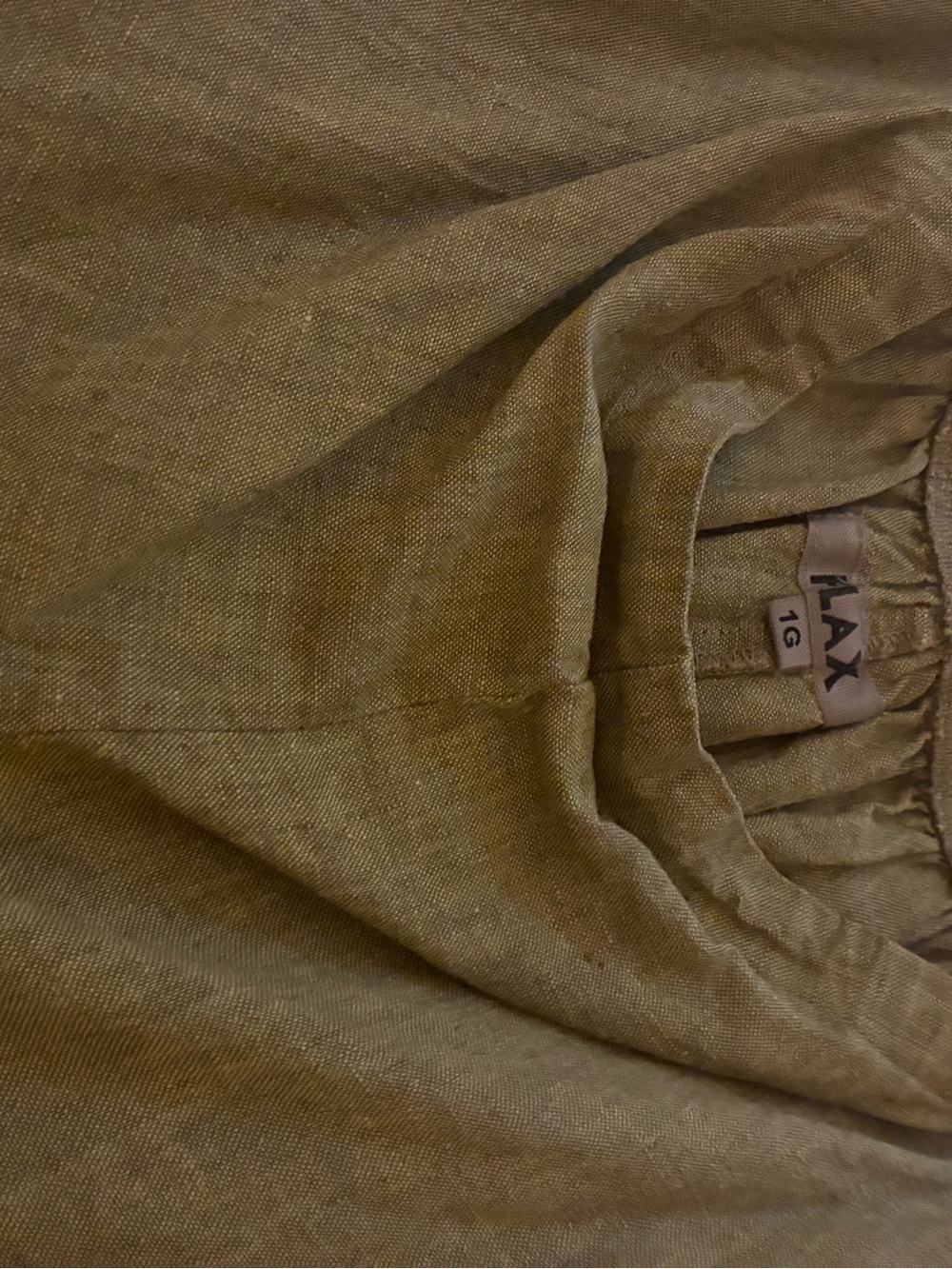 Flax Green Linen Pants